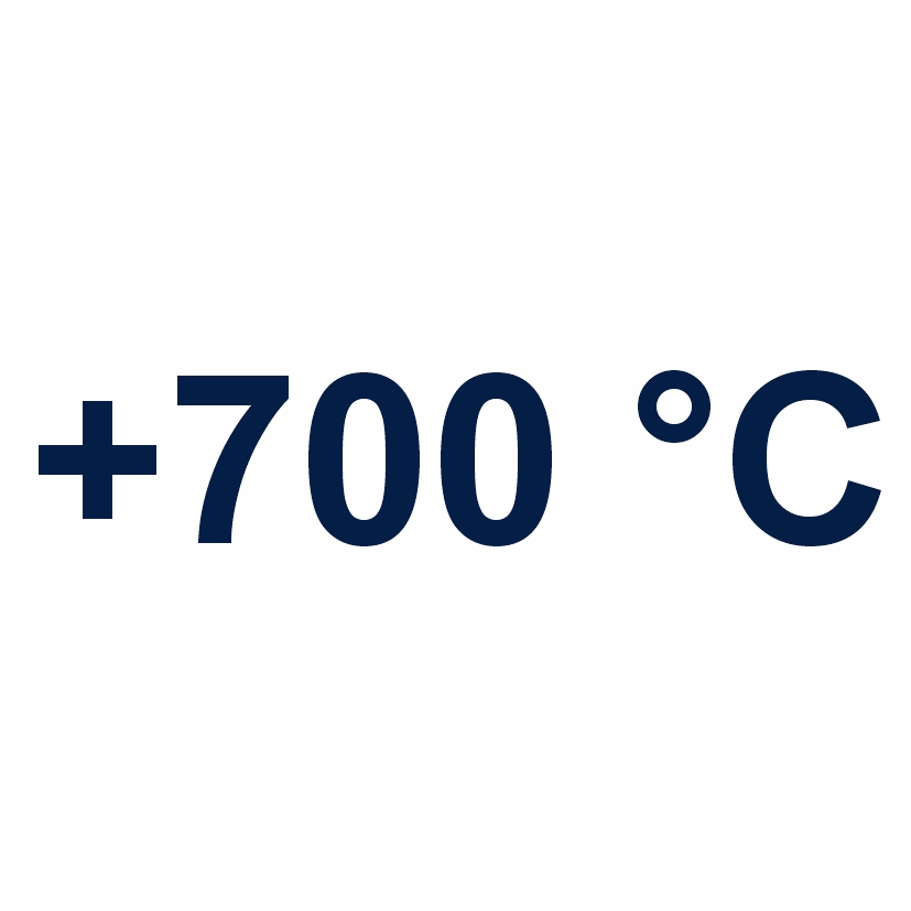 Высокая температуростойкость (до +700&deg;С)